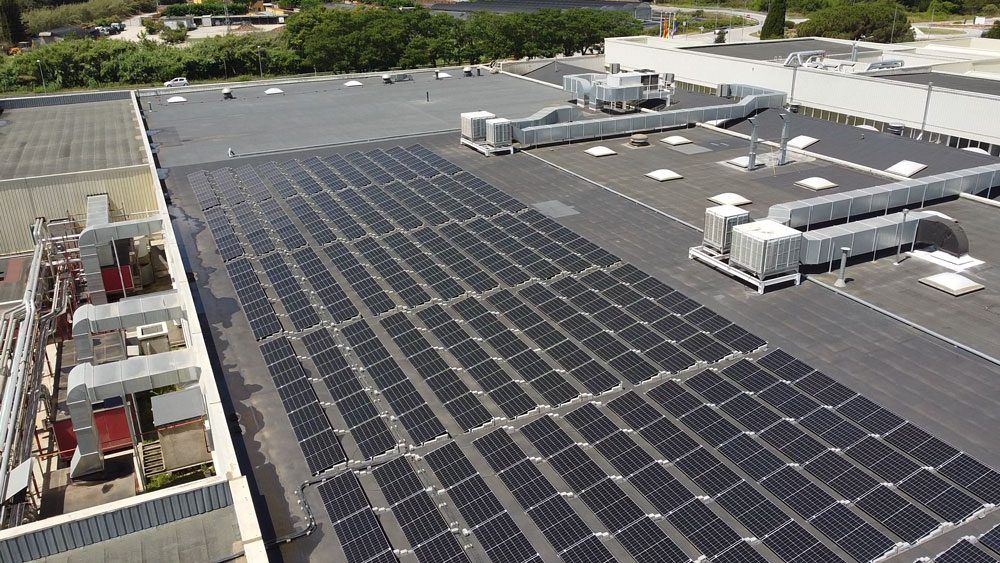 Velcro Companies' solar panels in Argentona, Barcelona, Spain