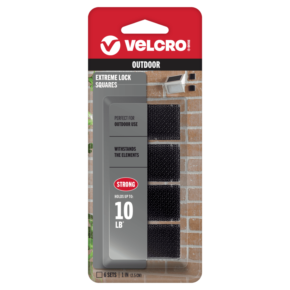 VELCRO® Brand Extreme Lock Squares - Holds up to 10 lbs